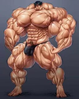 Slideshow: anime male muscle growth.