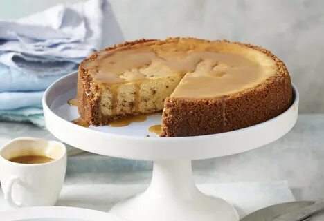 Baked sticky date cheesecake with butterscotch sauce Recipe 