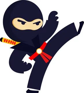 Big Image - Kicking Ninja Clipart - Png Download - Full Size