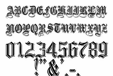 Pin by Mooncash on numbers letters zodiac Tattoo fonts alpha