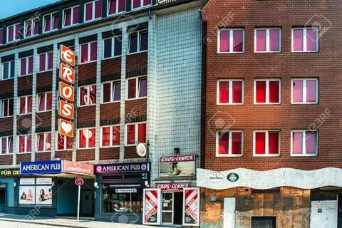 KIEL, GERMANY - JULY 26, 2018 : Street View Of Red-light Dis