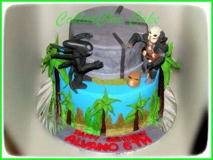 Cake Alien vs Predator ALVANO - COKLATCHIC CAKE Est.2004