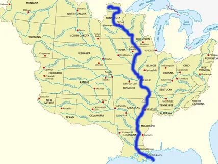 Map Of Mississippi River From Fishingbooker 4 - railwaystays