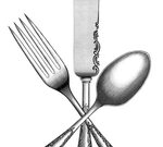 dinner clipart black and white - Clip Art Library