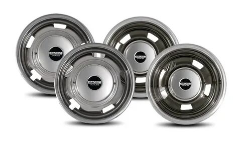 Pacific Dualies Polished 15 Inch 6 Lug Stainless Steel Wheel