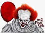Pennywise drawing Scary clown drawing, Pennywise painting, C