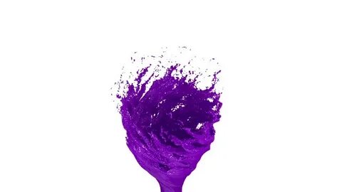 violet liquid tornado on white background: стоковое видео (б