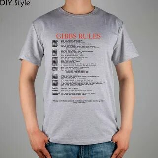 CAQ GIBBS RULES NCIS short sleeve T-shirt Top Lycra Cotton M
