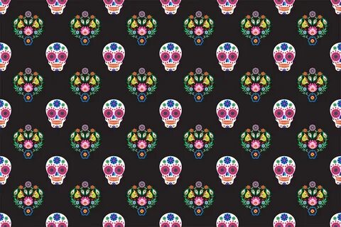 Fabulous Day of the Dead wallpaper - Pitter Pattern