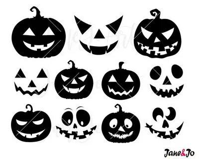 Halloween Jack-o-lantern SVG Pumpkin Halloween Faces Svgcut 