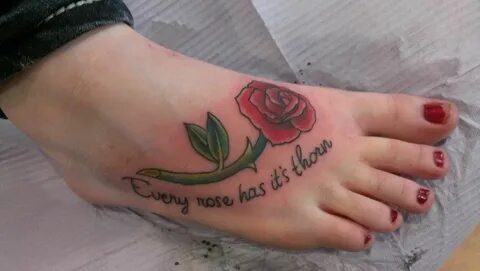 My rose tattoo! Every rose has its thorn. Rose tattoo, Tatto