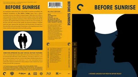 Before Sunrise Criterion Collection Blu-ray Custom Cover The