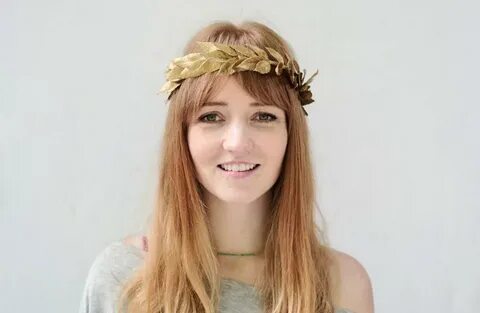 Unisex Gold Leaf Crown - Gold Leaf Headband, Gold Crown, Gre