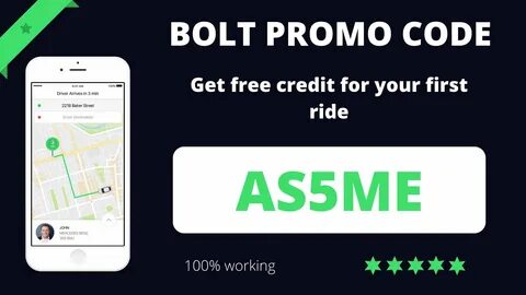BOLT promo code (2022) - FREE CREDIT for your first ride Ver