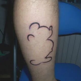 Mickey Mouse Outline Silhouette Tattoo Tatoeage