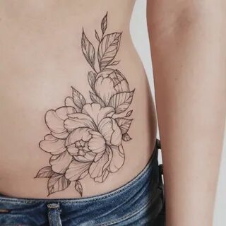 Peonies tattoo Waist tattoos, Peonies tattoo, Tattoos