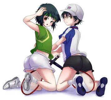 Safebooru - 2boys androgynous ass baseball cap black hair bl