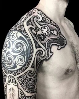 Image result for British Celtic La Tène tattoo Тату со сканд