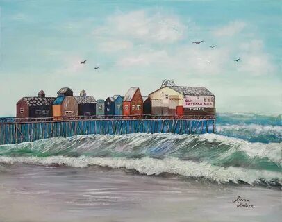 Old Orchard Beach Painting by Linda Krider Pixels