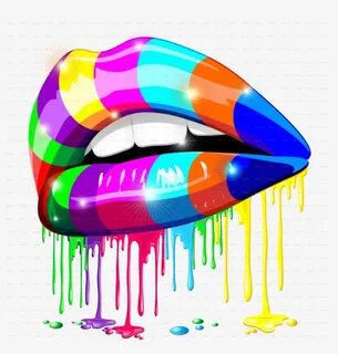 Download High Quality lips clipart rainbow Transparent PNG I