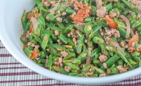 Ginisang Baguio Beans with Pork - YouTube