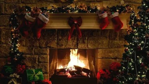 Christmas Open Fireplace Wallpapers - Wallpaper Cave