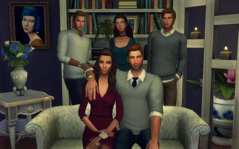 Sims 4 Portraits 9 Images - A Sim Family Portrait I Made The