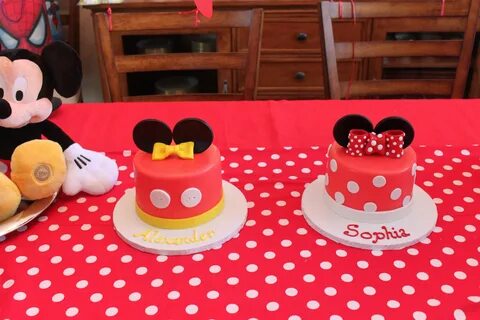 Mickey and Minnie First Birthday Cakes by Sweet Tweets Caker