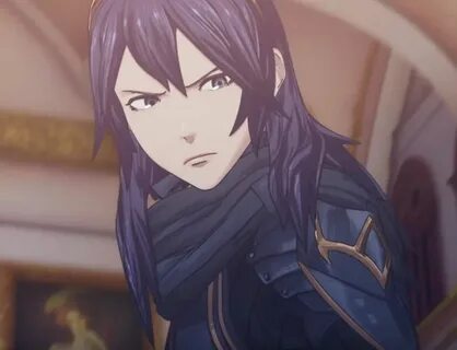 Lucina from FE:A in game cutscene - can see part of shoulder