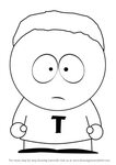 Step by Step How to Draw Token Black from South Park : Drawi
