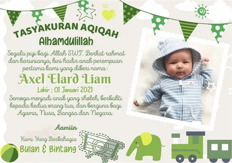 Cara Membuat Kartu Nama Aqiqah Aquqah - Contoh Surat