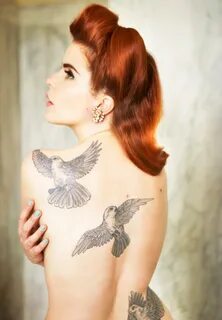 Татуировка птица на спине (59 фото)