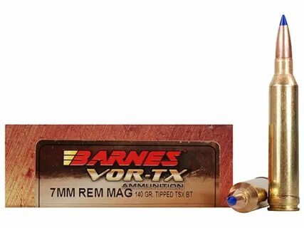 Barnes VOR-TX Ammo 7mm Remington Mag 140 Grain TTSX Polymer 
