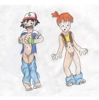 Xbooru - 1boy 1girl ash ketchum draw drawing futanari gender