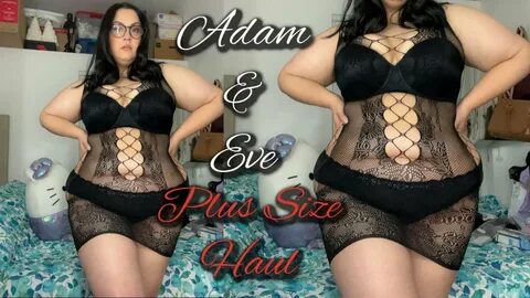 Plus Size Lingerie Haul Try On Adam and Eve - YouTube