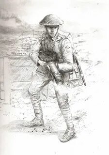 lewis gunner ww1 by JesusFood on DeviantArt Military drawing