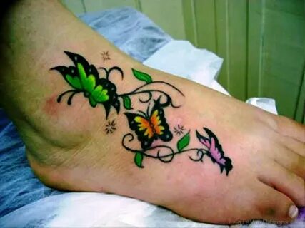 90 Cute Butterfly Tattoos On Foot