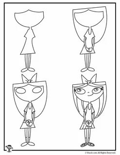 How to Draw Phineas and Ferb Step By Step Woo! Jr. Kids Acti