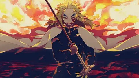 Demon Slayer Wallpaper 4K Rengoku - Draw-cheese