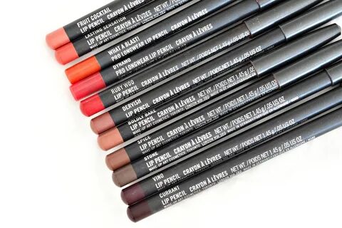 My MAC Lip Liner Collection With Swatches - Devoted To Pink