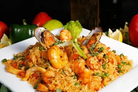 Cazuela de mariscos con arroz Recipe Grilled seafood, Food, 