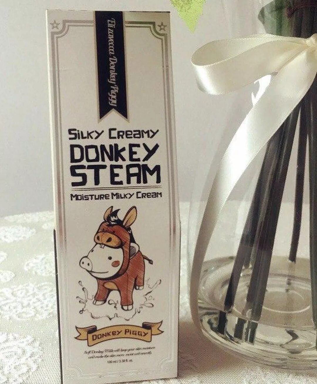 Silky cream donkey steam moisture milky cream фото 35