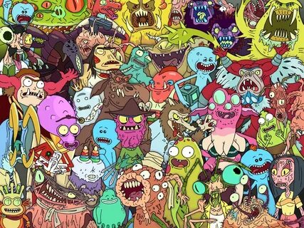 Weirdo Monsters Rick, morty characters, Rick, morty poster, 