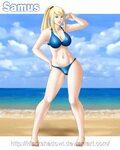 Safebooru - 1girl adapted costume barefoot bikini blonde hai