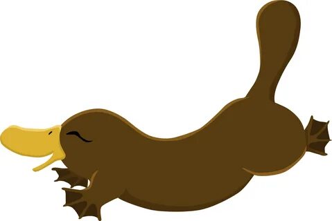 Fabric/ Surface Design With A Platypus Clipart - Full Size C