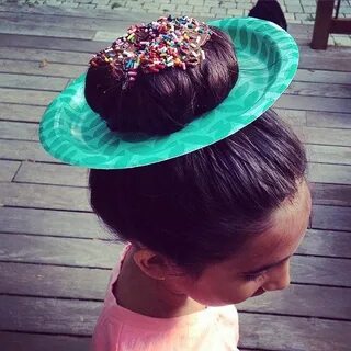 A Donut With Rainbow Sprinkles Crazy hair days, Wacky hair, 