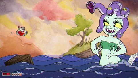 CUPHEAD Boss Fight - Cala Maria in High Seas Hi-Jinx - Gamep