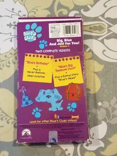 Blue's Clues Big Blue and Just for You Volume 2 1999 VHS Blu