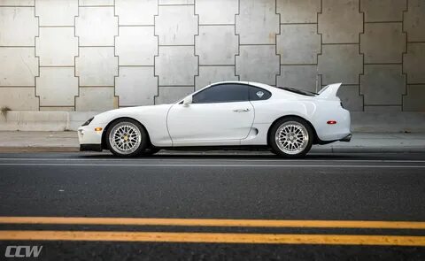 Super White Toyota Supra MKIV Turbo - CCW Classic Forged Whe