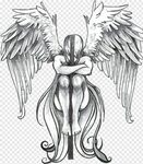Angel Wings - Angel Tattoo Png, Png Download - 392x450 (#439